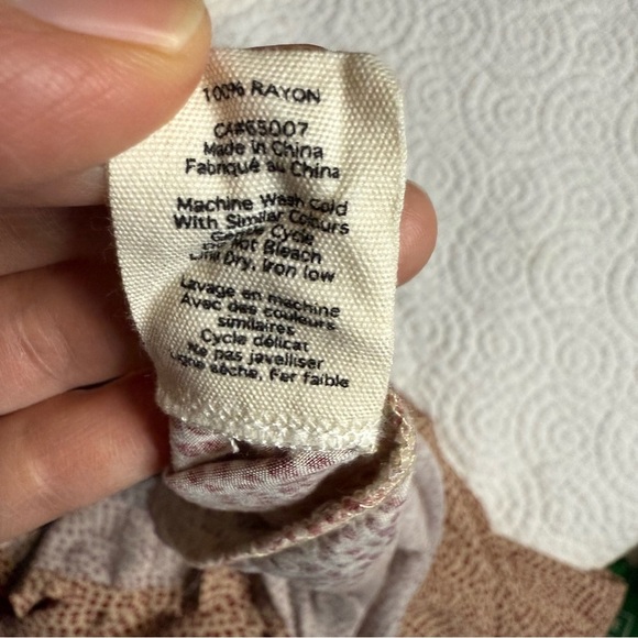 Bohemian Red and Cream Maxi Dress - Picture 14 of 14